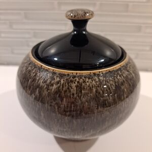 Denby Praline Sugar Bowl With Lid Made in England